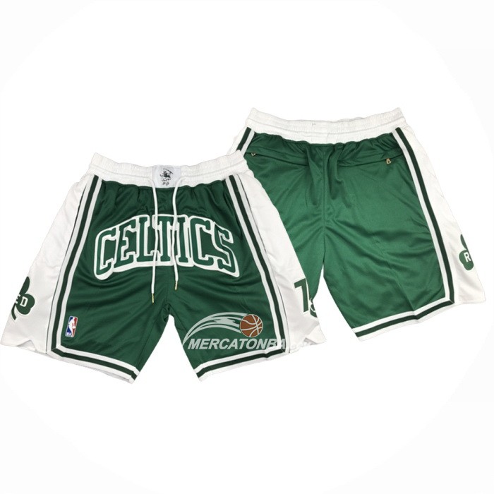 Pantaloncini Boston Celtics Citta Just Don Verde